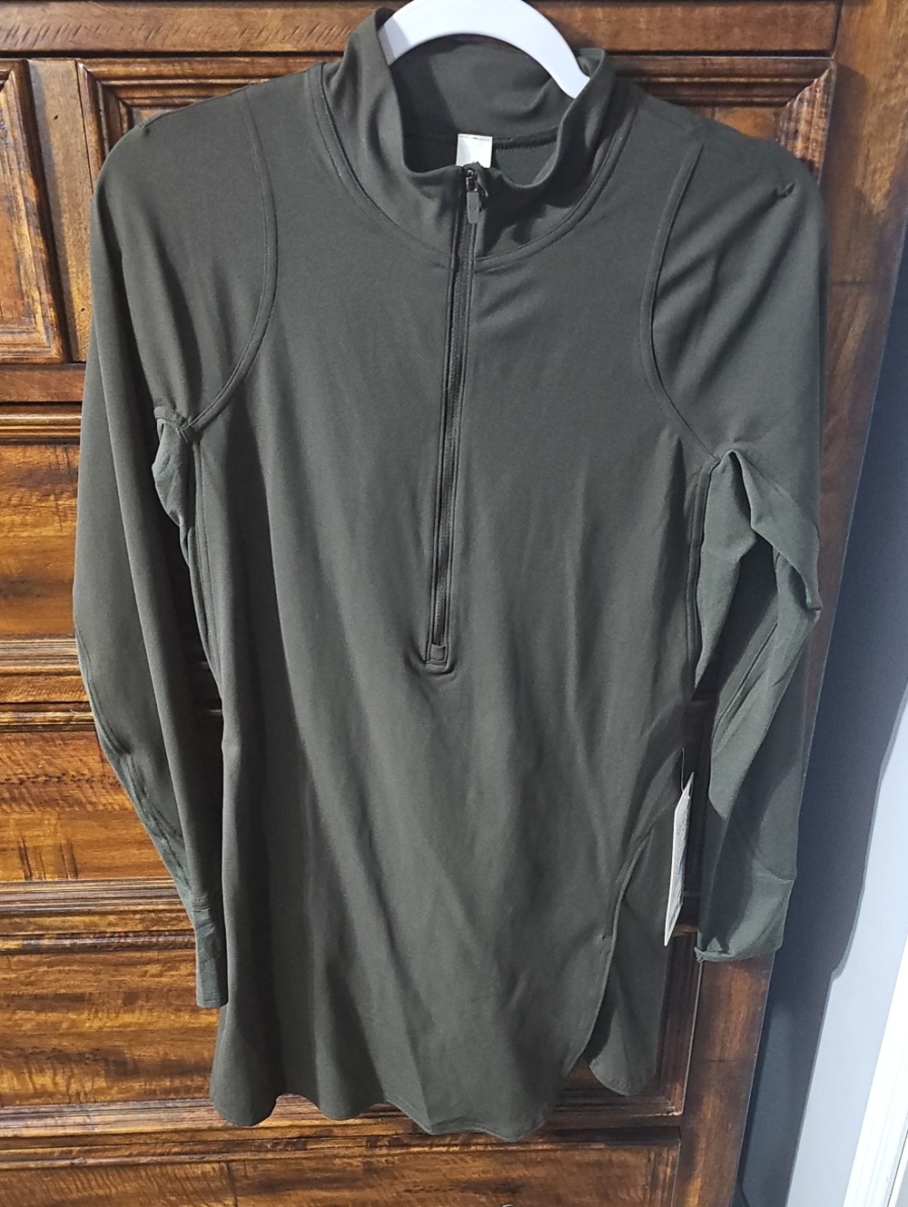 Lululemon Nulux Long Sleeve Tennis Dress. DKOV, Sz 8!! Rare Item! Nulux! Nwts!